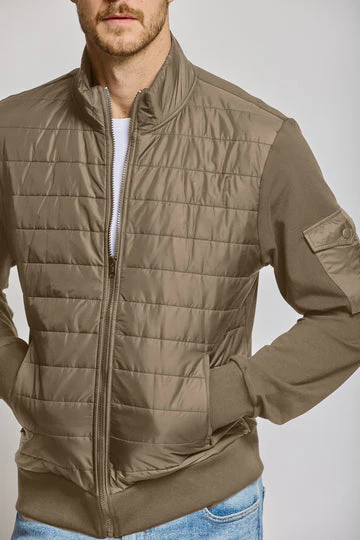 Easy Mondays Quilted Nylon Jacket Mocha - Image 4