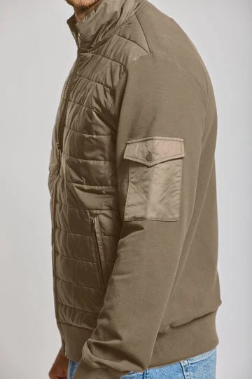 Easy Mondays Quilted Nylon Jacket Mocha - Image 5