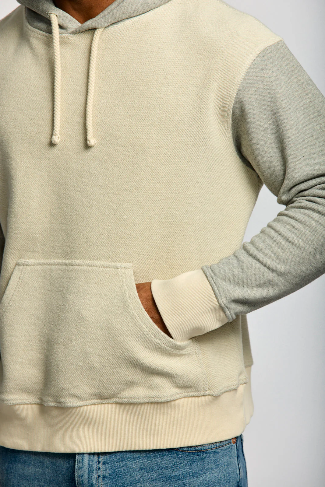 Easy Mondays Reverse Hoodie Oatmeal - Image 5