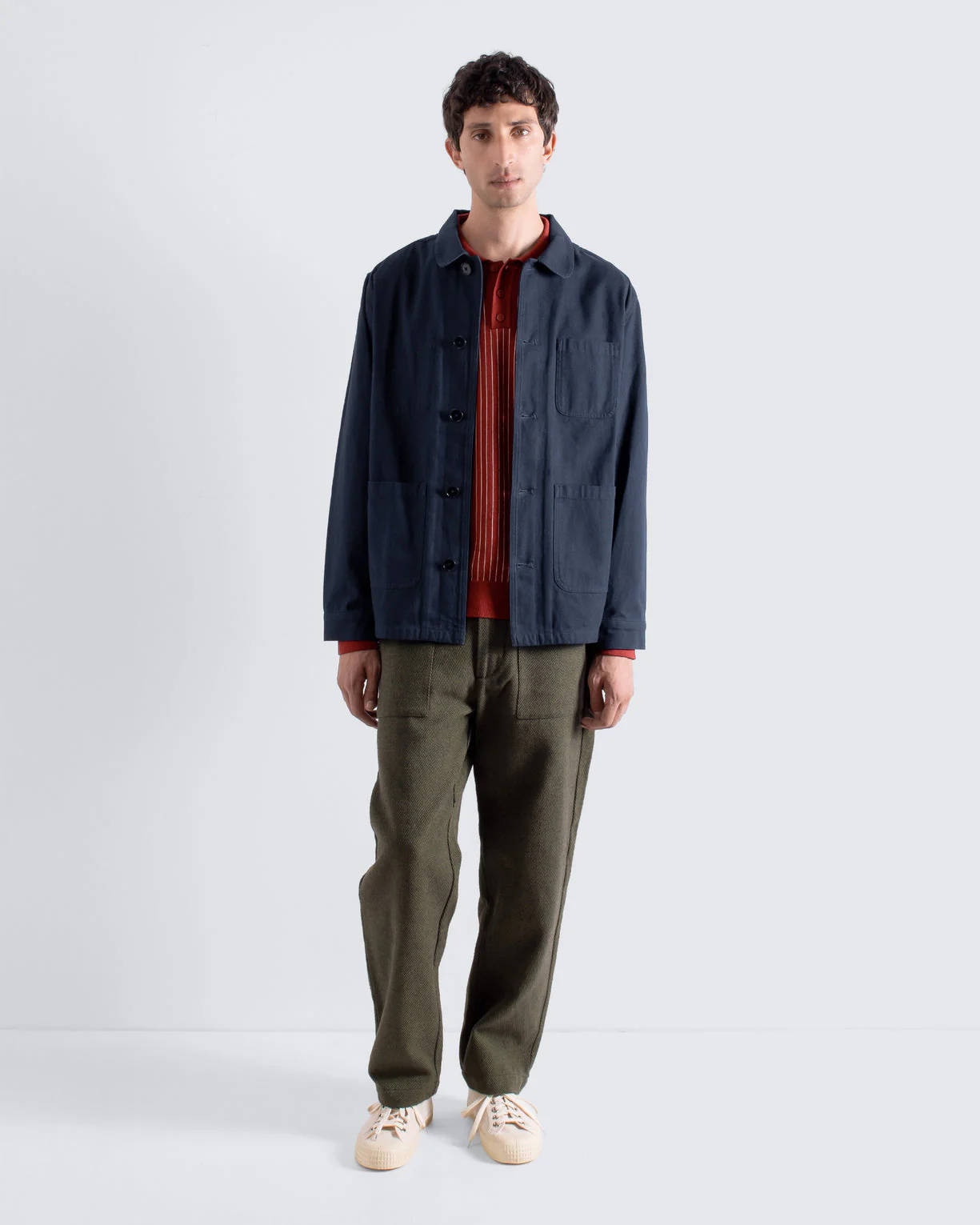 Far Afield Station Jacket - Panama Twill - Navy Iris - Image 3