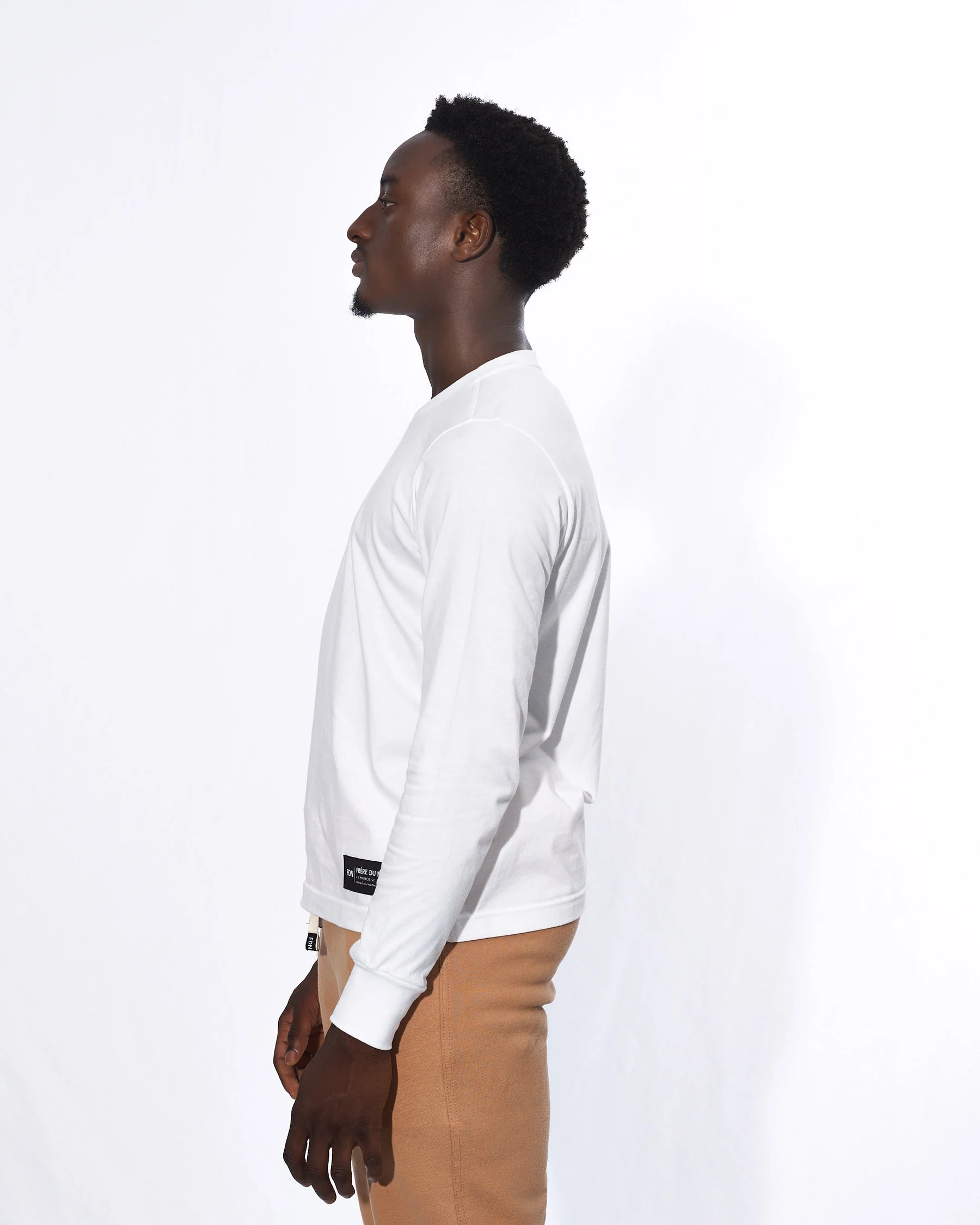 Frere Du Nord Long Sleeve T Shirt White - Image 3
