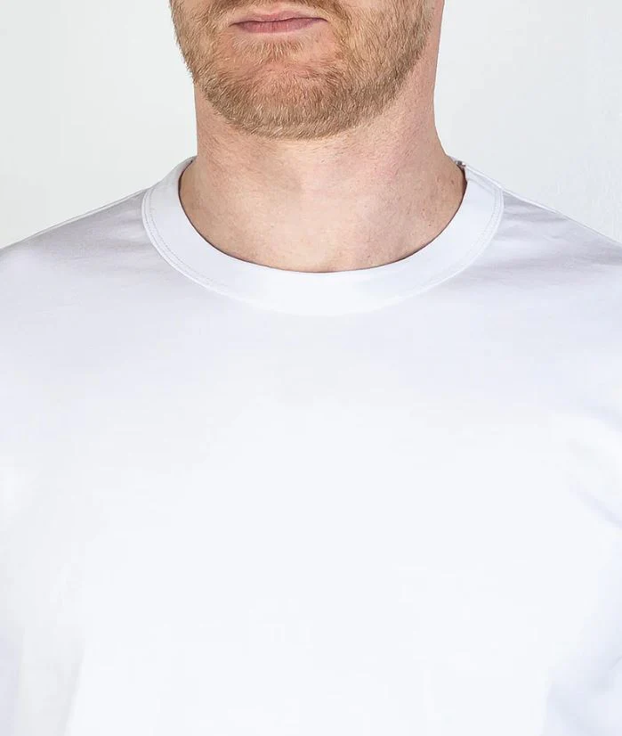 Jude 100% Pima Cotton SS Kris T-Shirt White - Image 2