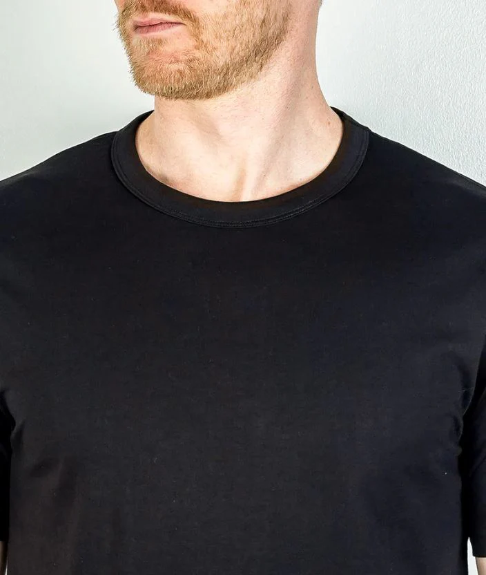 Jude 100% Pima Cotton SS Kris T-Shirt Black - Image 2
