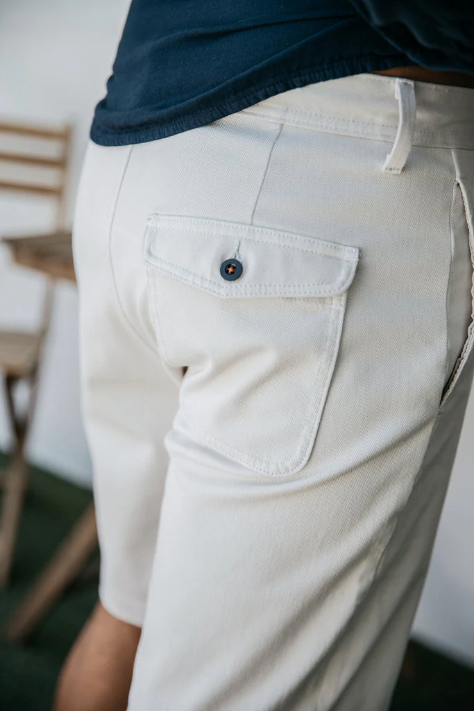 Kato The Clip Denit Shorts Heather White SS24 - Image 3