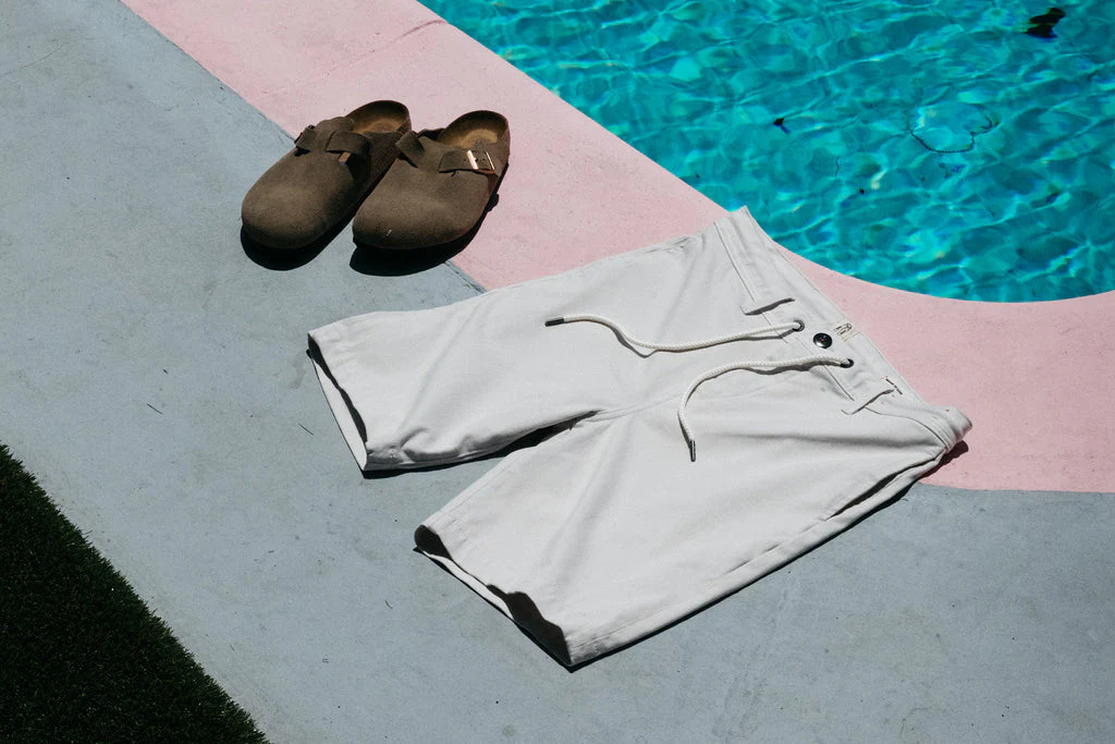 Kato The Clip Denit Shorts Heather White SS24 - Image 4