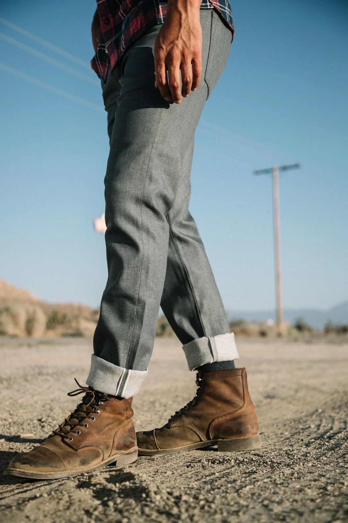 Kato - The Pen Slim 10.5 oz Selvedge Denim Jeans Raw - Image 4