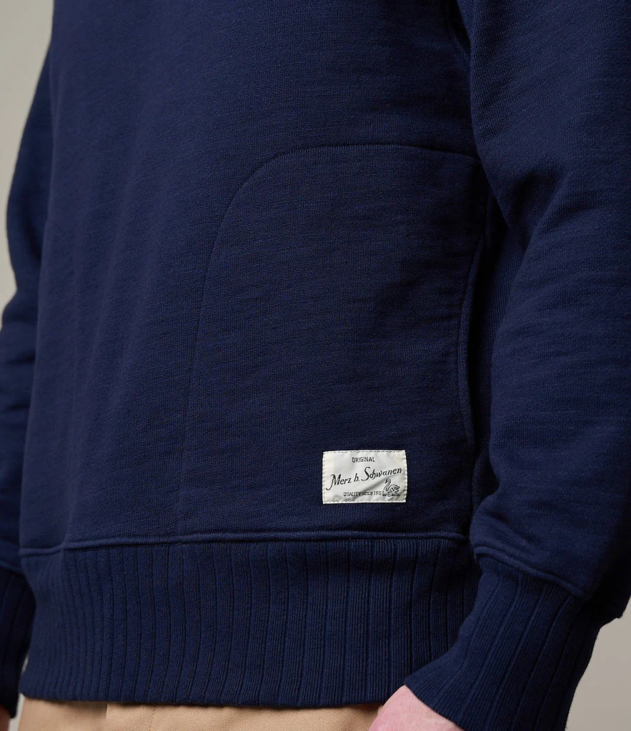 Merz Hoodie 19 Oz Relaxed Fit Dark Navy - Image 5