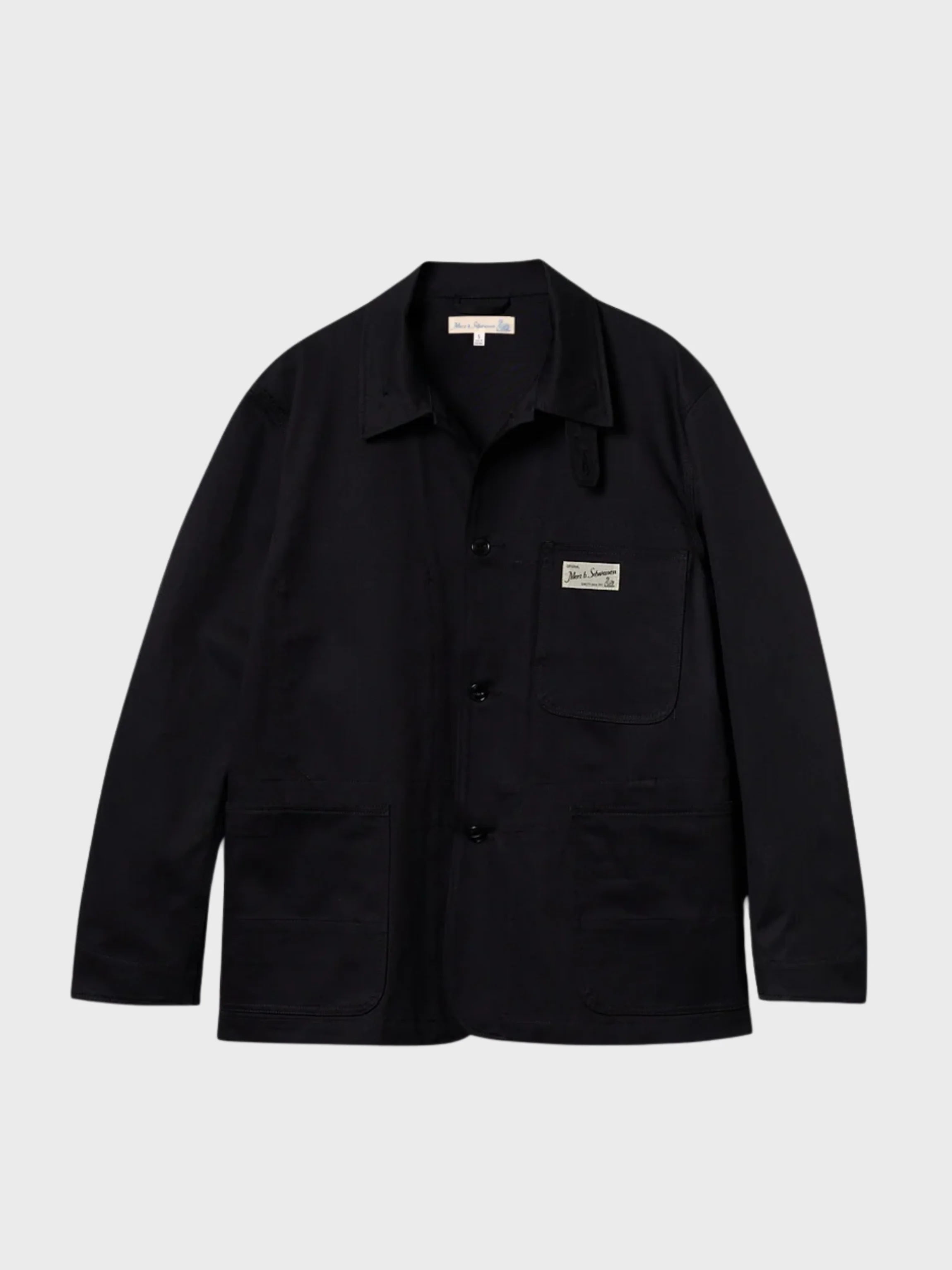 Merz Unisex Jacket, Organic Cotton Twill -  deep black - Image 2