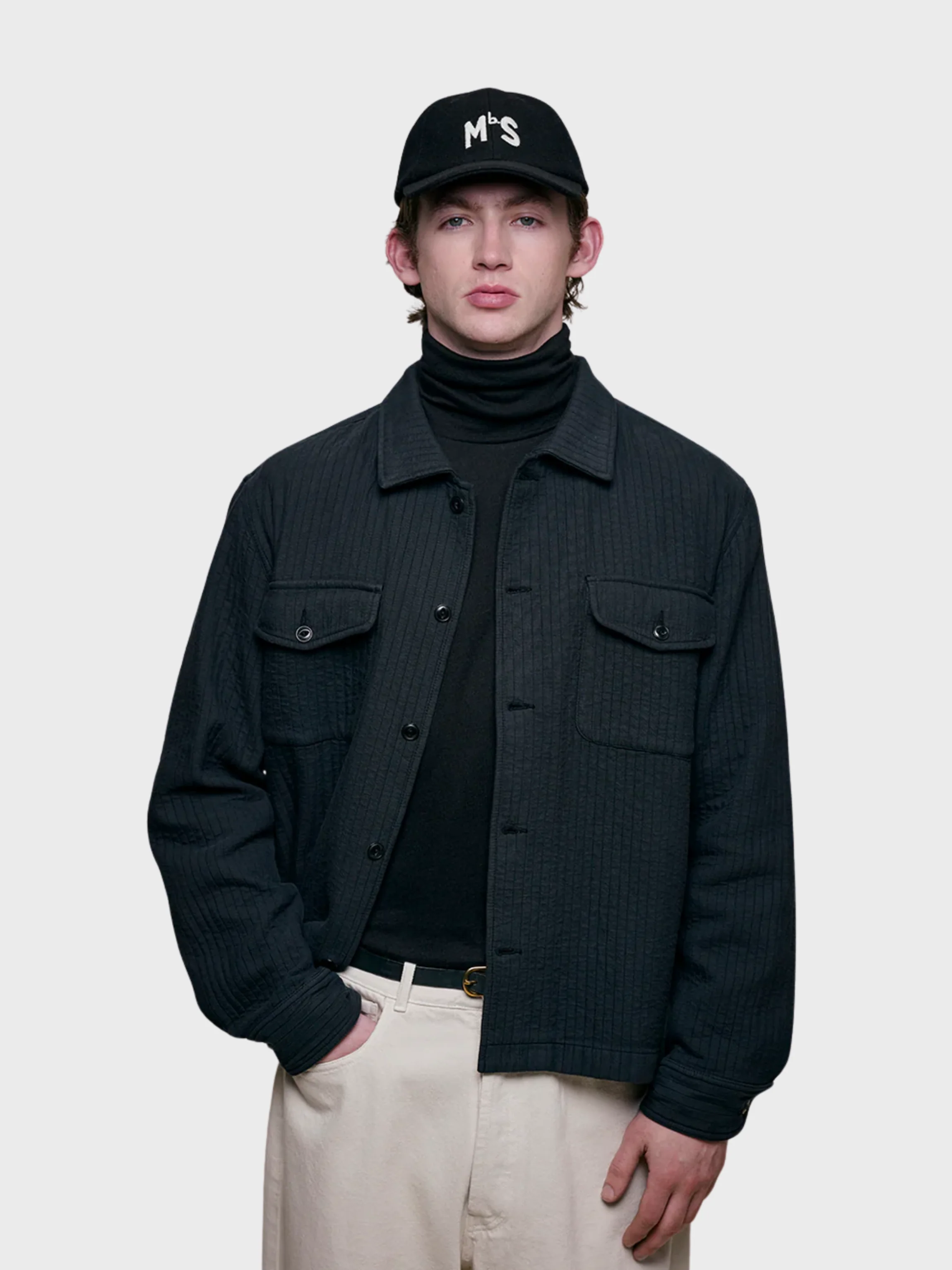 Merz Unisex Padded Shirt -  charcoal