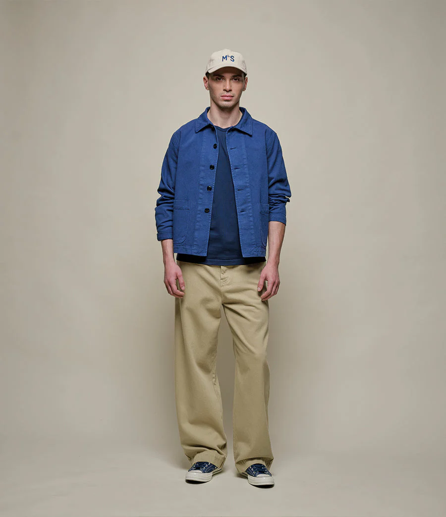 Merz Vintage Machine Refined Classic Fit T-Shirt - Ink Blue - Image 4