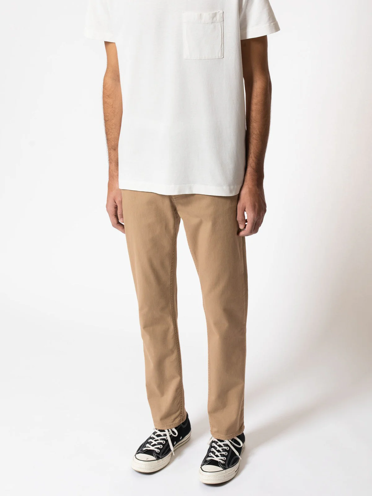 Nudie Easy Alvin Denim Jeans Beige - Image 5