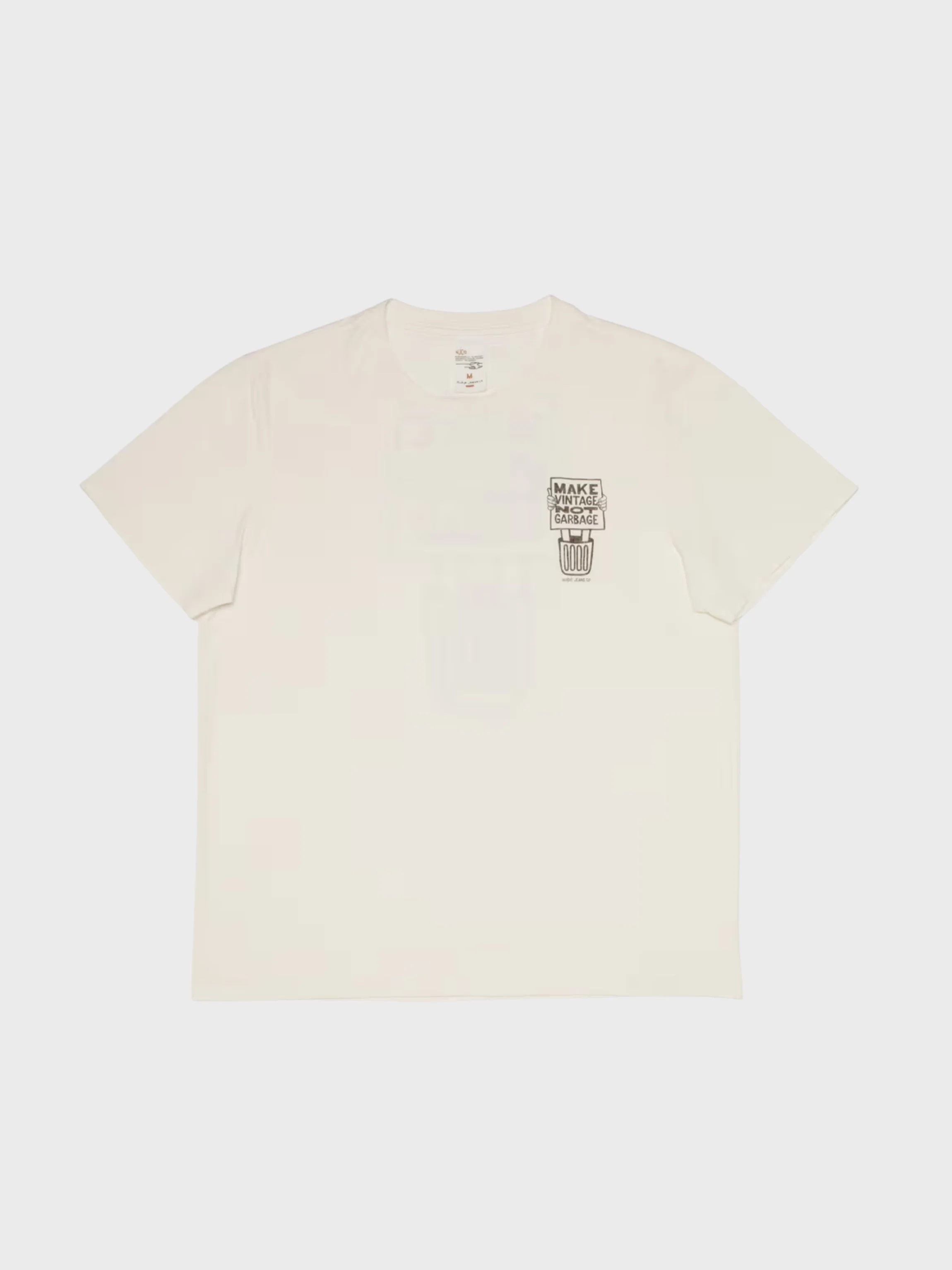 Nudie Roy Garbage T-Shirt Chalk White