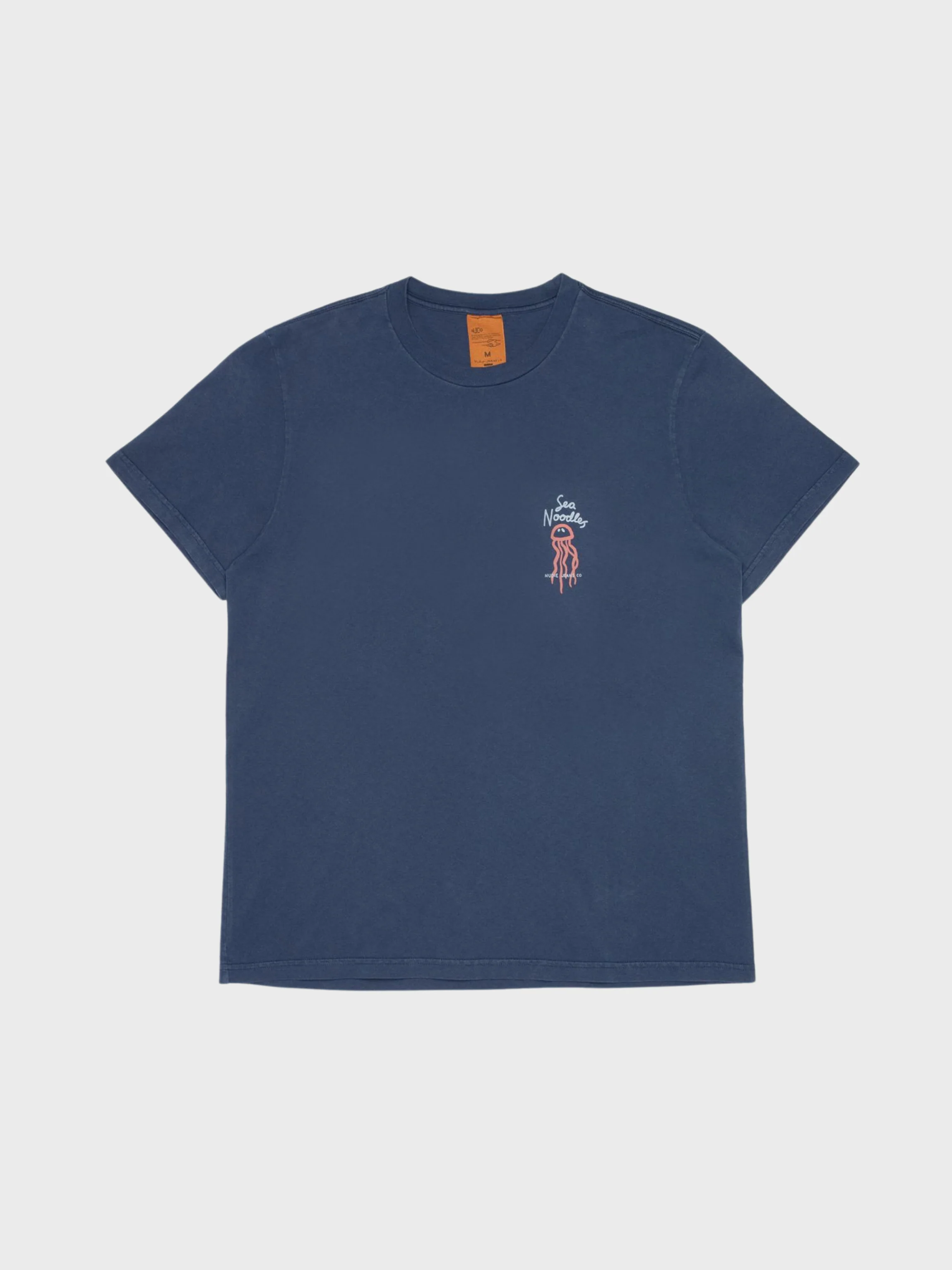 Nudie Roy Sea Noodles T-Shirt Dark Blue