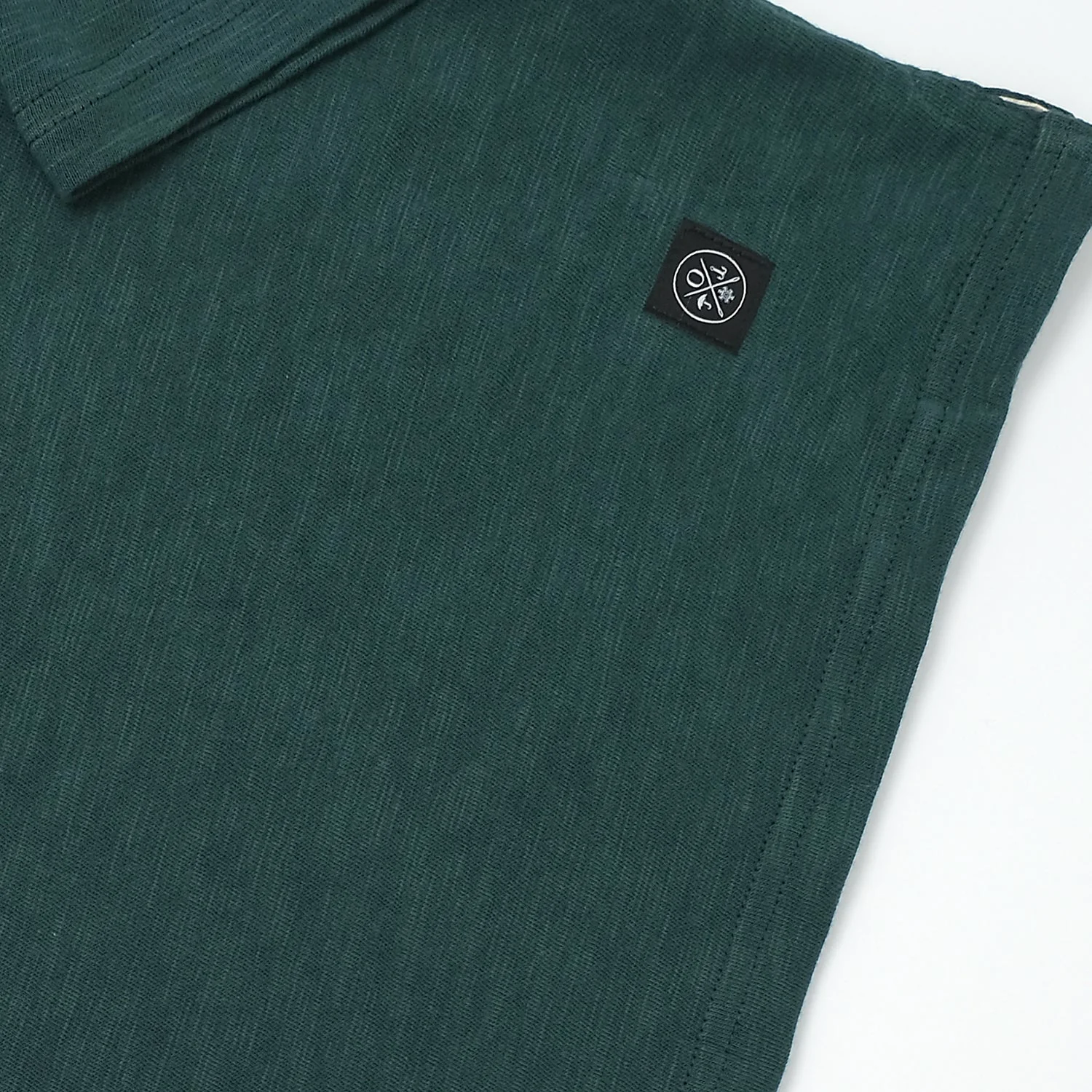 Outclass Double Slub Long Sleeve Pocket T-Shirt - Spruce - Image 5