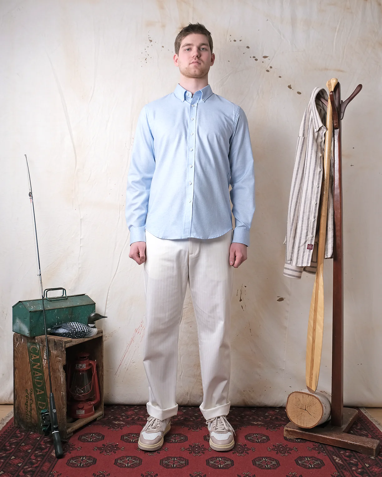 Outclass L/S Classic Shirt - Sky Heather - Image 5