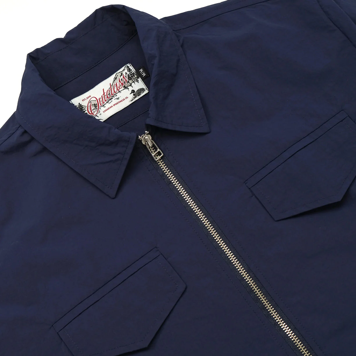 Outclass Nylon Coach Jacket - Navy - Image 6