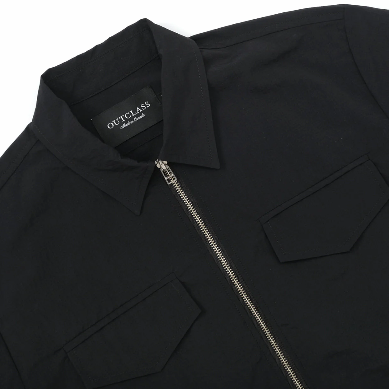 Outclass Ripstop Coachs Jacket Black - Image 4