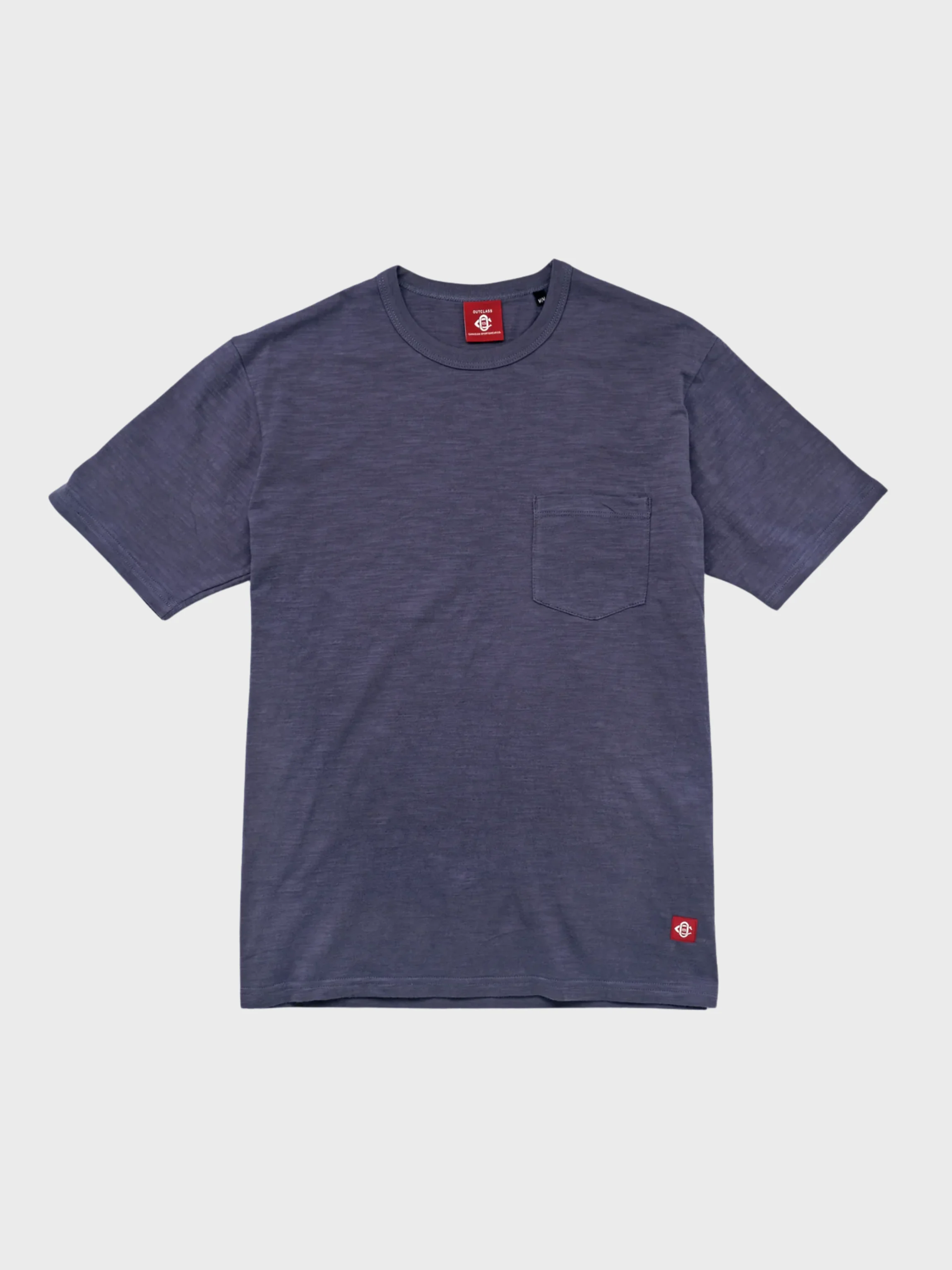 Outclass Slub S/S Pocket T-Shirt - Violet - Image 2