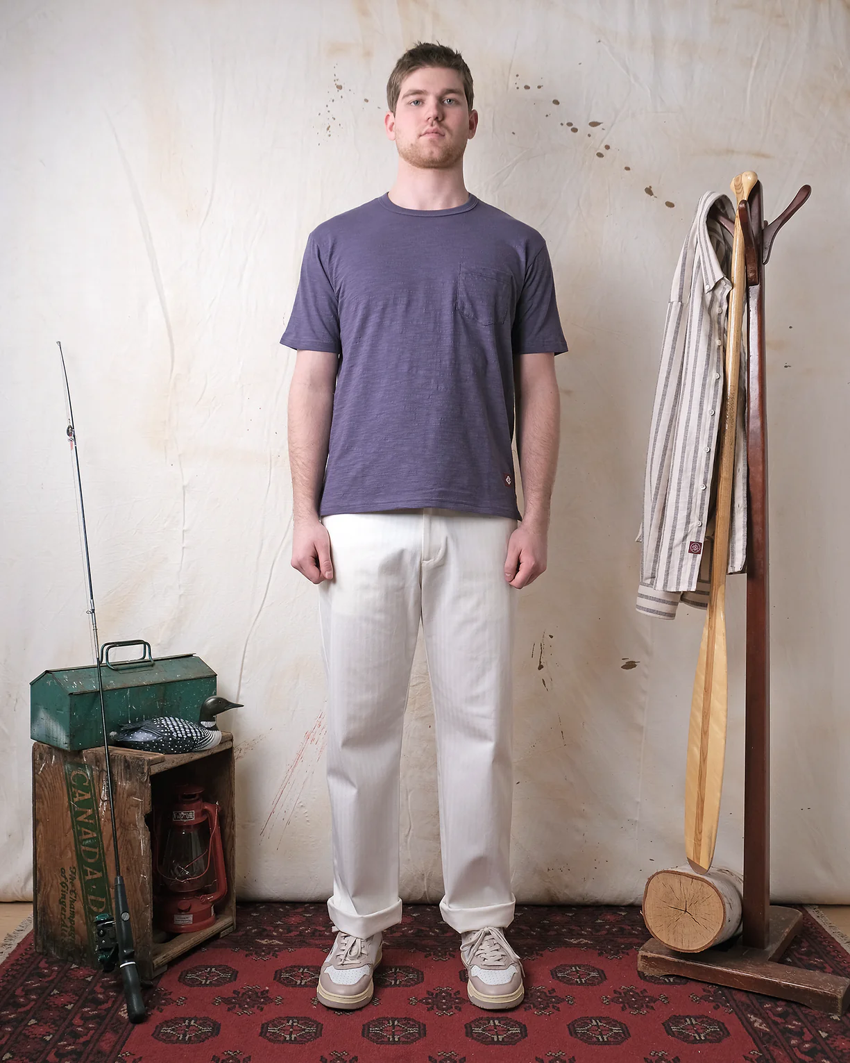 Outclass Slub S/S Pocket T-Shirt - Violet - Image 5